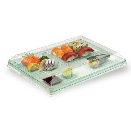 Packnwood Transparent Green Klarity Tray, 50PK 210KLARTRAY